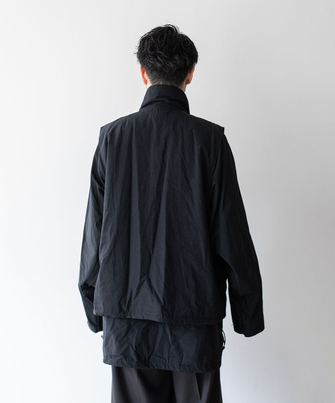 stein(シュタイン)の23AWコレクションREVERSIBLE MILITARY JACKETのBLACK