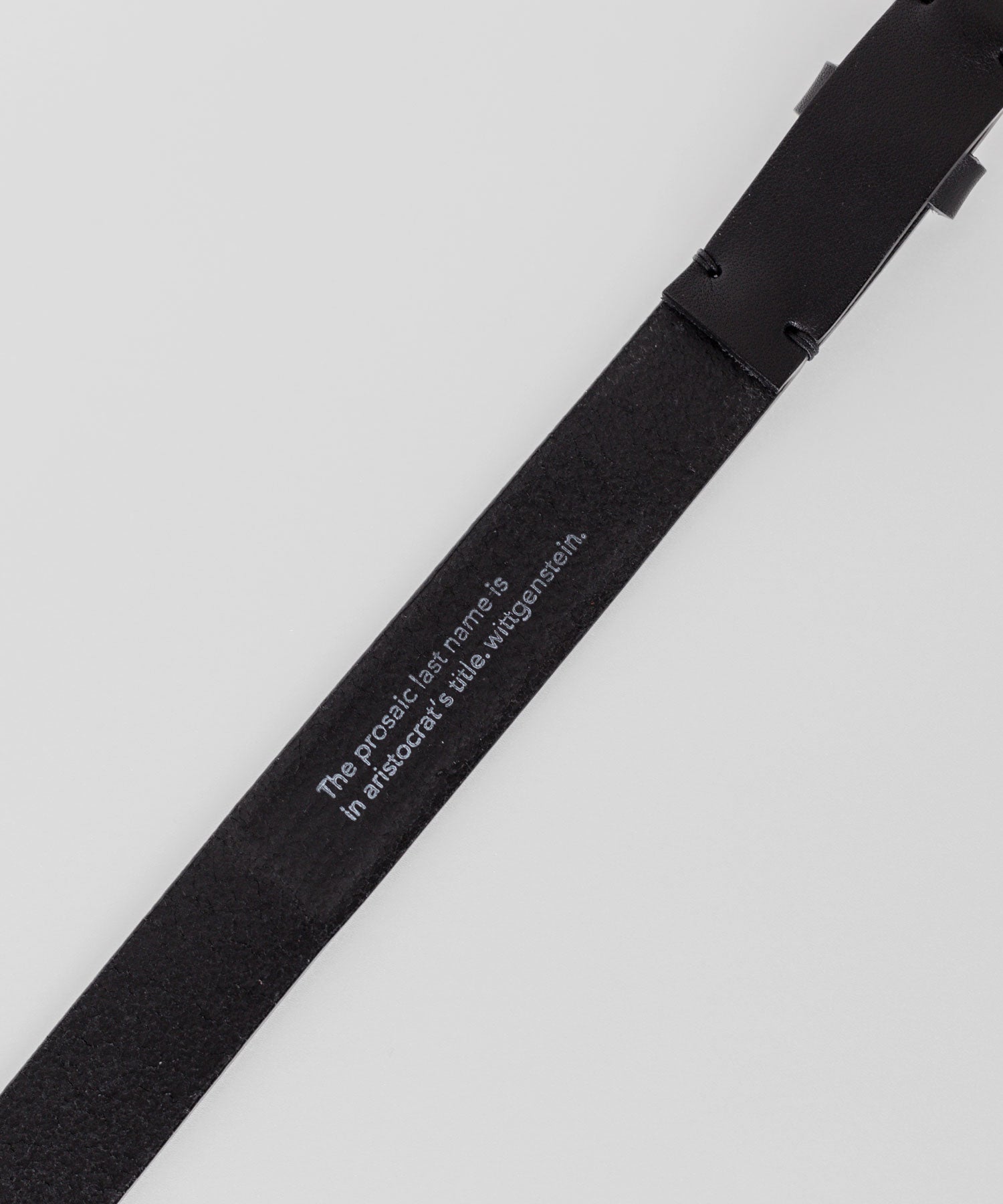 ssstein(シュタイン)の24AWコレクション LEATHER BELT (PLAIN BUCKLE) - BLACK 公式通販サイトsession福岡セレクトショップ