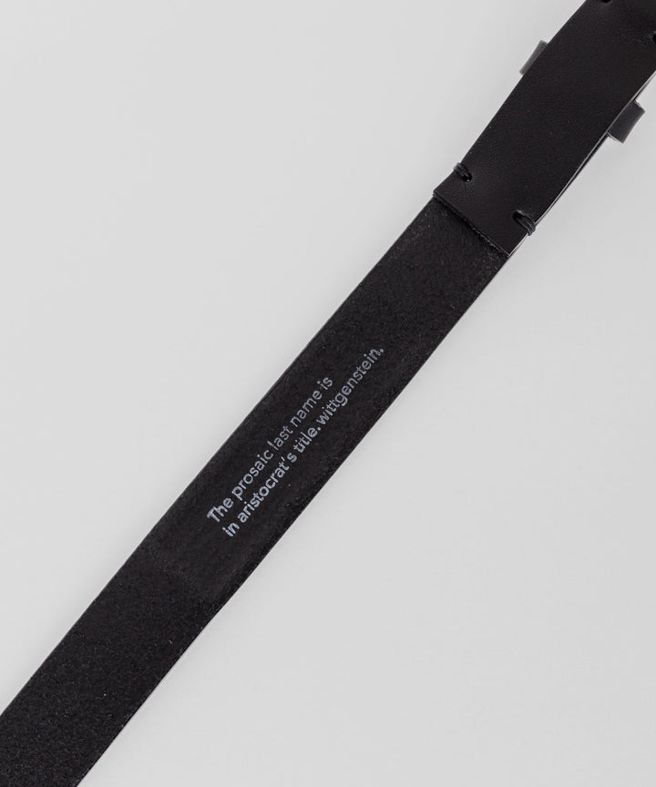 【ssstein】シュタイン 26ss LEATHER BELT ( PLAIN BUCKLE ) - BLACK sessionセッション福岡セレクトショップ 公式通販サイト