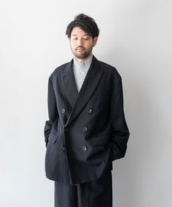 stein(シュタイン)の23AWコレクションOVERSIZED DOUBLE BREASTED JACKETのBLACK