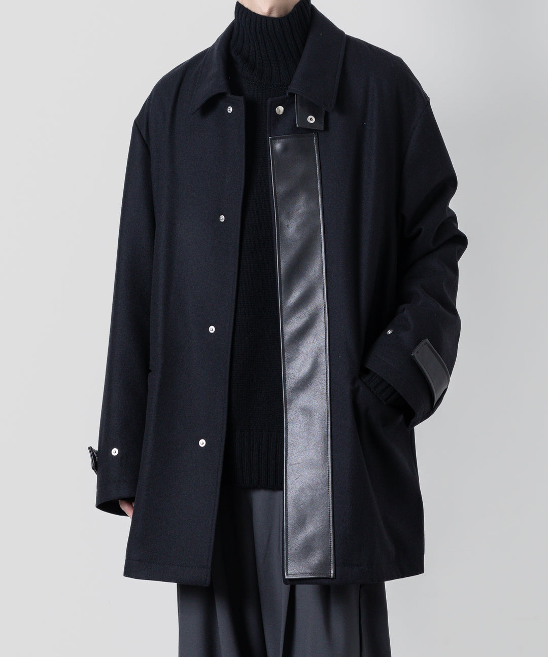 【stein】シュタイン 23AW LEATHER FLY FRONT LONG JACKET - DARK NAVY sessionセッション福岡セレクトショップ 公式通販サイト