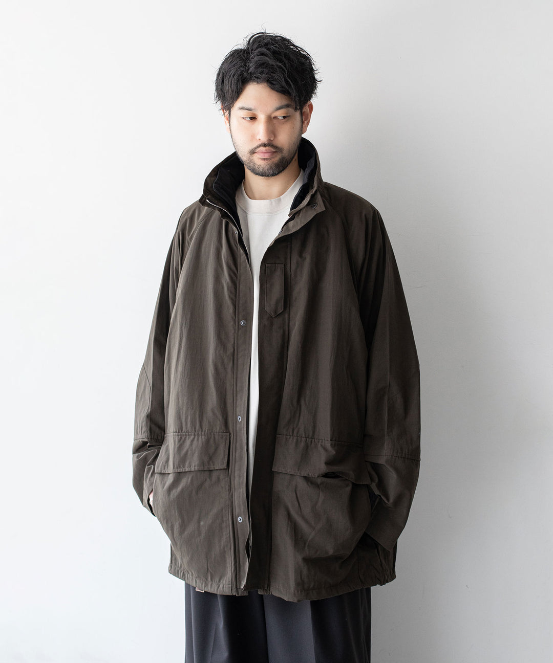 stein(シュタイン)の23AWコレクションREVERSIBLE MILITARY JACKETのMILITARY KHAKI