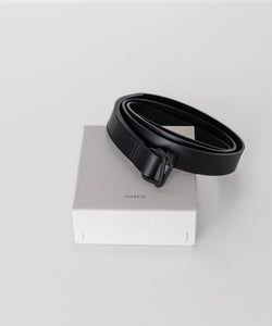 ssstein(シュタイン)の24AWコレクション LEATHER BELT(RECTANGLE BUCKLES) - BLACK 公式通販サイトsession福岡セレクトショップ