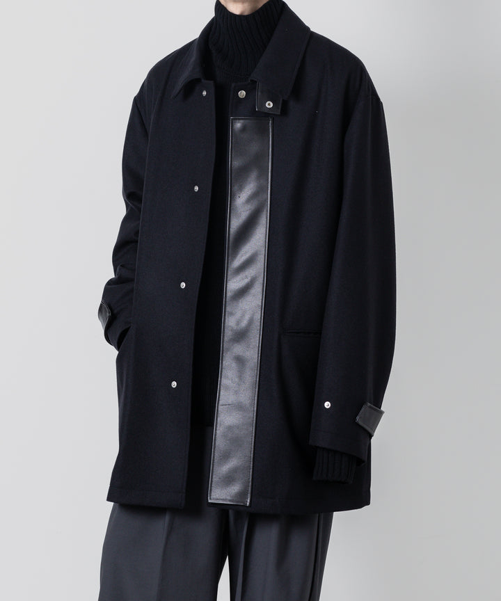 【stein】シュタイン 23AW LEATHER FLY FRONT LONG JACKET - DARK NAVY sessionセッション福岡セレクトショップ 公式通販サイト