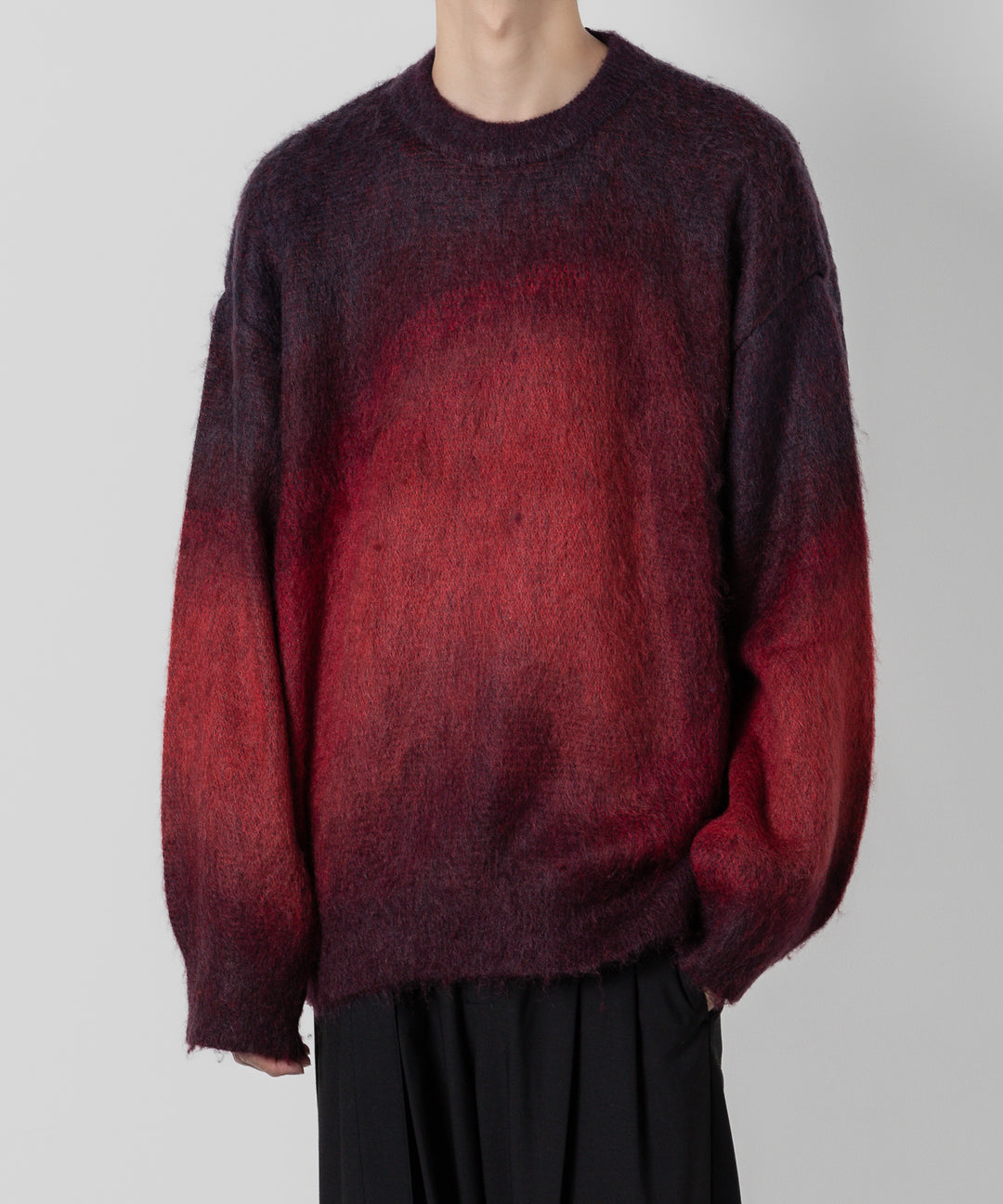 stein(シュタイン)の23AWコレクションOVERSIZED GRADATION MOHAIR LSのRED