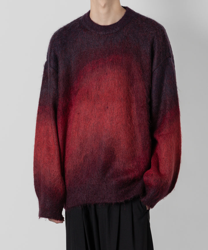 stein(シュタイン)の23AWコレクションOVERSIZED GRADATION MOHAIR LSのRED