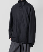 画像をギャラリービューアに読み込む, stein(シュタイン)の23AWコレクションMELTON STAND COLLAR ZIP SHORT JACKETのDARK NAVY
