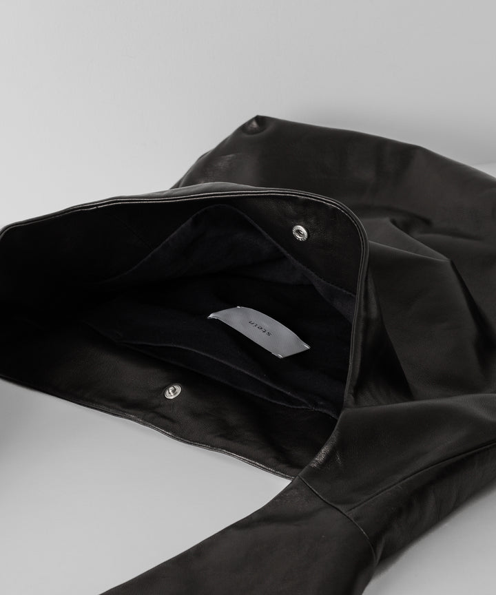 stein(シュタイン)の24SSコレクションTIE TOTE BAGのBLACK(LEATHER) session セッション福岡セレクトショップ 公式通販サイト