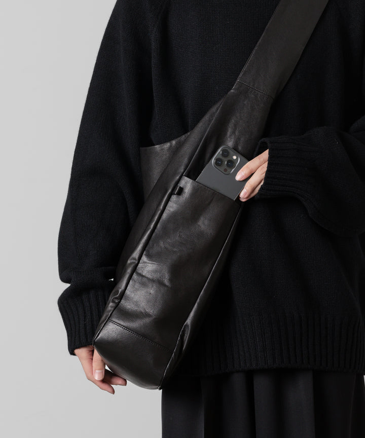 stein(シュタイン)の24SSコレクションSHOULDER BAGのBLACK(LEATHER) sessionセッション福岡セレクトショップ 公式通販サイト