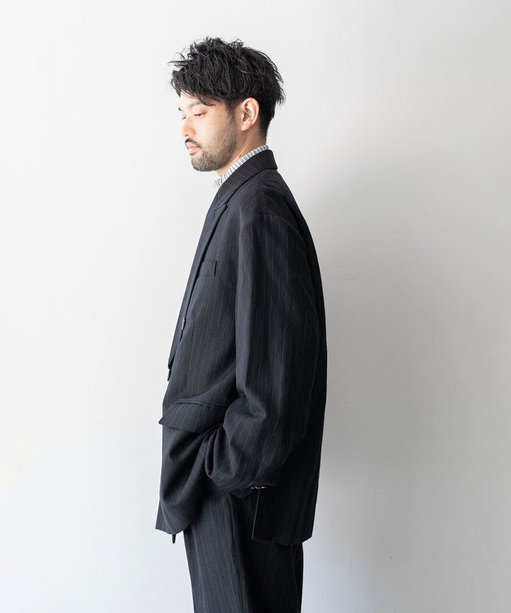 stein(シュタイン)の23AWコレクションOVERSIZED DOUBLE BREASTED JACKETのBLACK