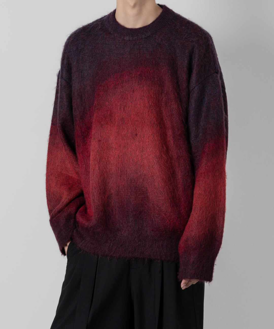 stein(シュタイン)の23AWコレクションOVERSIZED GRADATION MOHAIR LSのRED