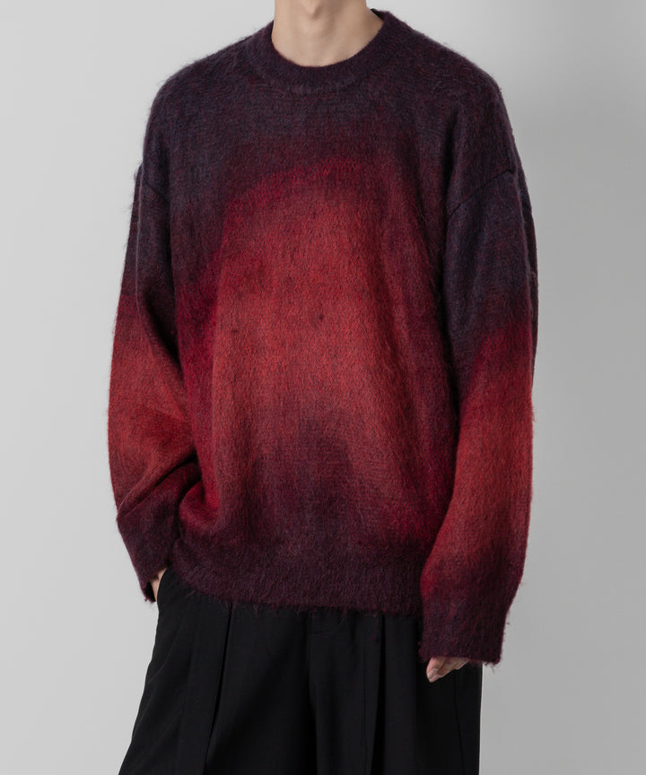 stein(シュタイン)の23AWコレクションOVERSIZED GRADATION MOHAIR LSのRED