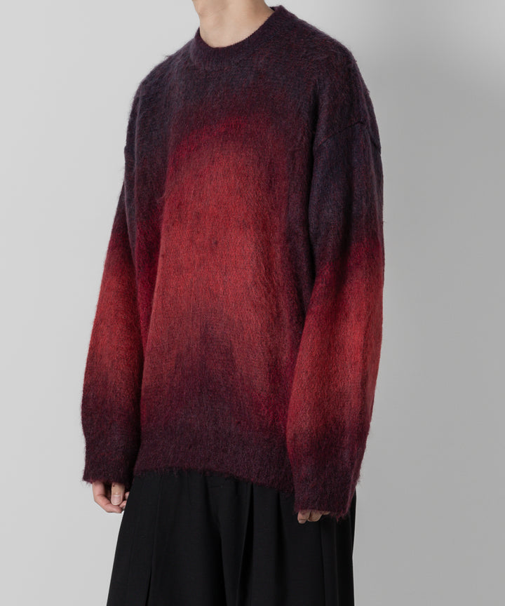 stein(シュタイン)の23AWコレクションOVERSIZED GRADATION MOHAIR LSのRED