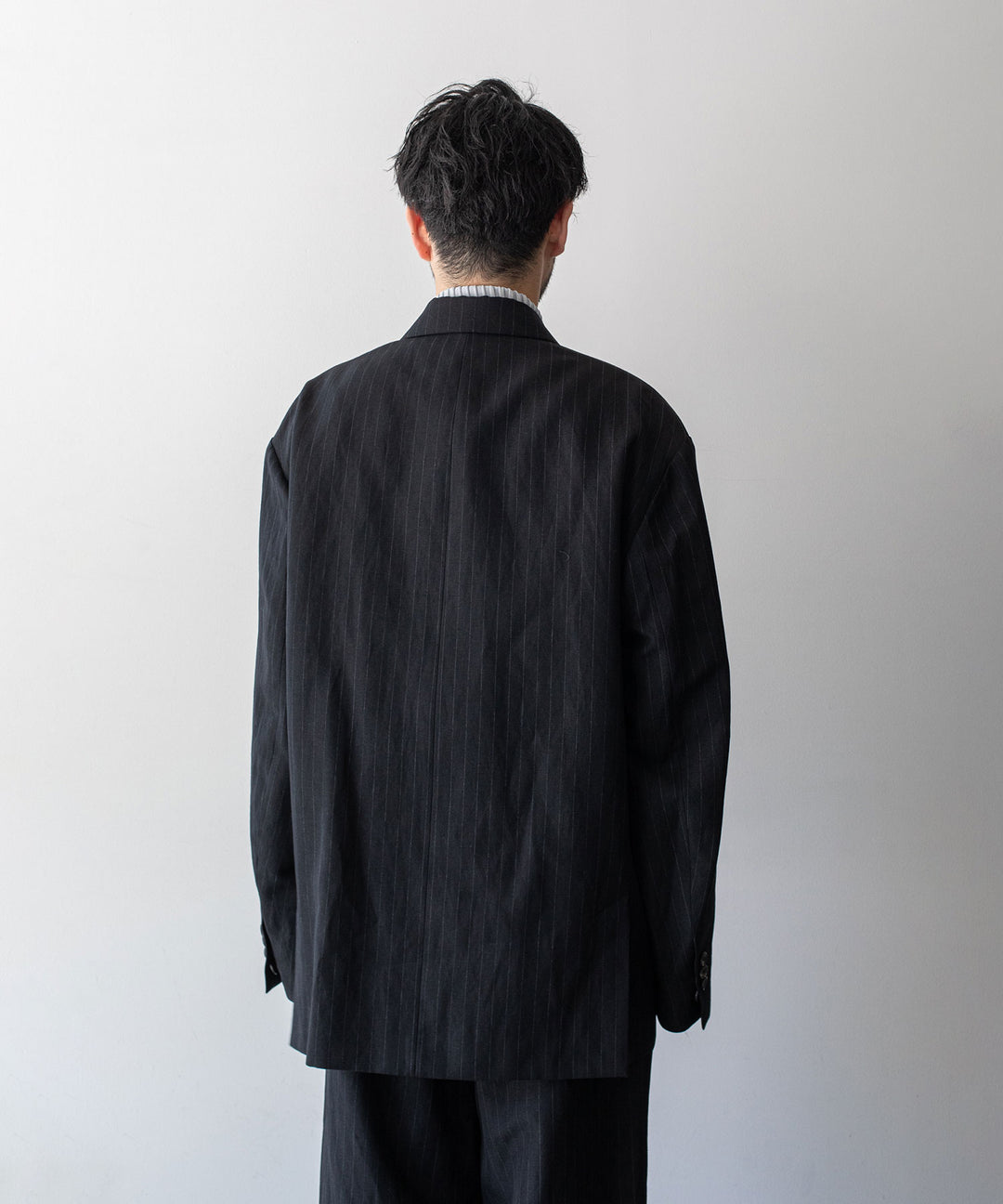 stein(シュタイン)の23AWコレクションOVERSIZED DOUBLE BREASTED JACKETのBLACK