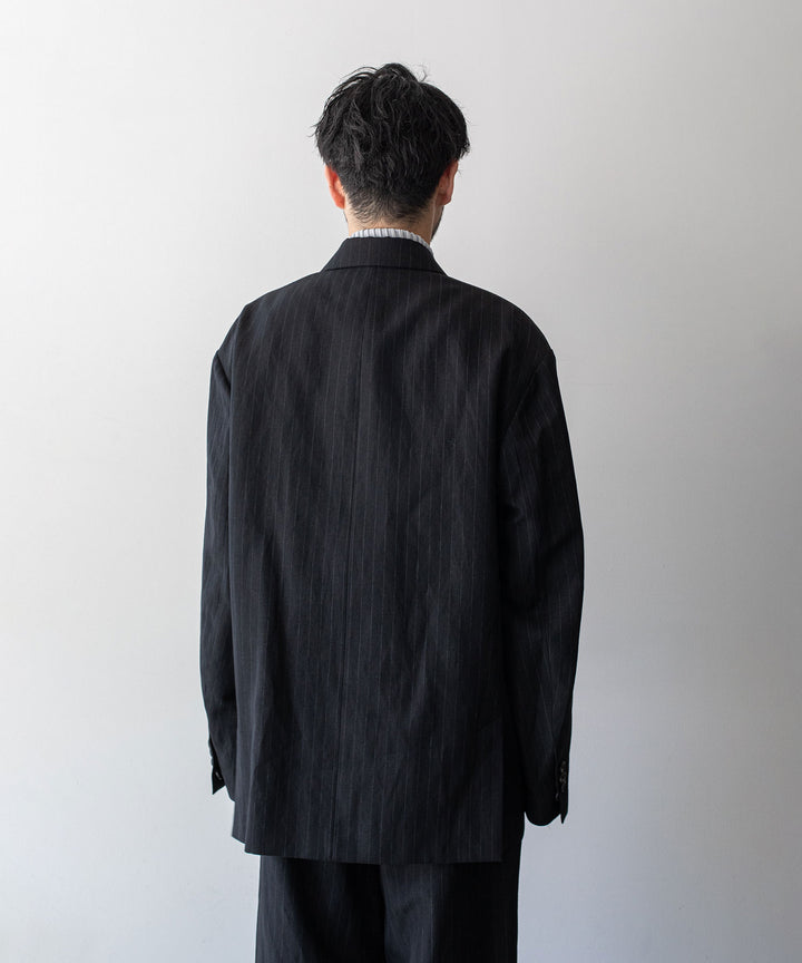 stein(シュタイン)の23AWコレクションOVERSIZED DOUBLE BREASTED JACKETのBLACK