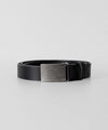【stein】LEATHER BELT ( PLAIN BUCKLE ) - BLACK