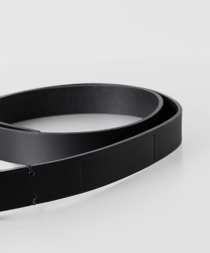 【stein】シュタイン24ss LEATHER BELT ( PLAIN BUCKLE ) - BLACK sessionセッション福岡セレクトショップ 公式通販サイト
