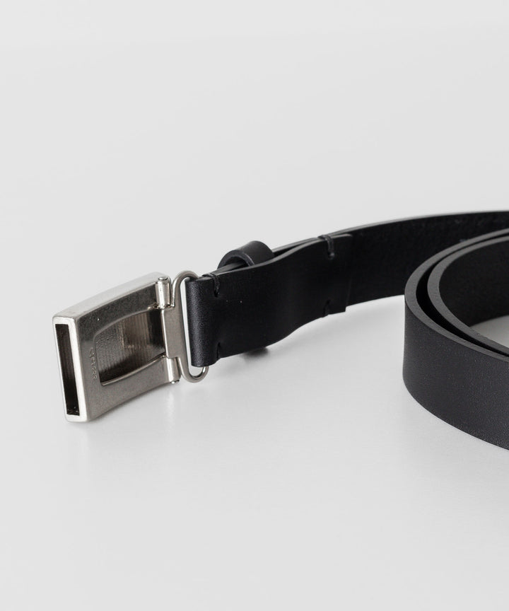 【stein】シュタイン24ss LEATHER BELT ( PLAIN BUCKLE ) - BLACK sessionセッション福岡セレクトショップ 公式通販サイト