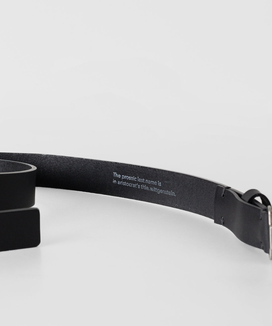 【stein】シュタイン24ss LEATHER BELT ( PLAIN BUCKLE ) - BLACK sessionセッション福岡セレクトショップ 公式通販サイト