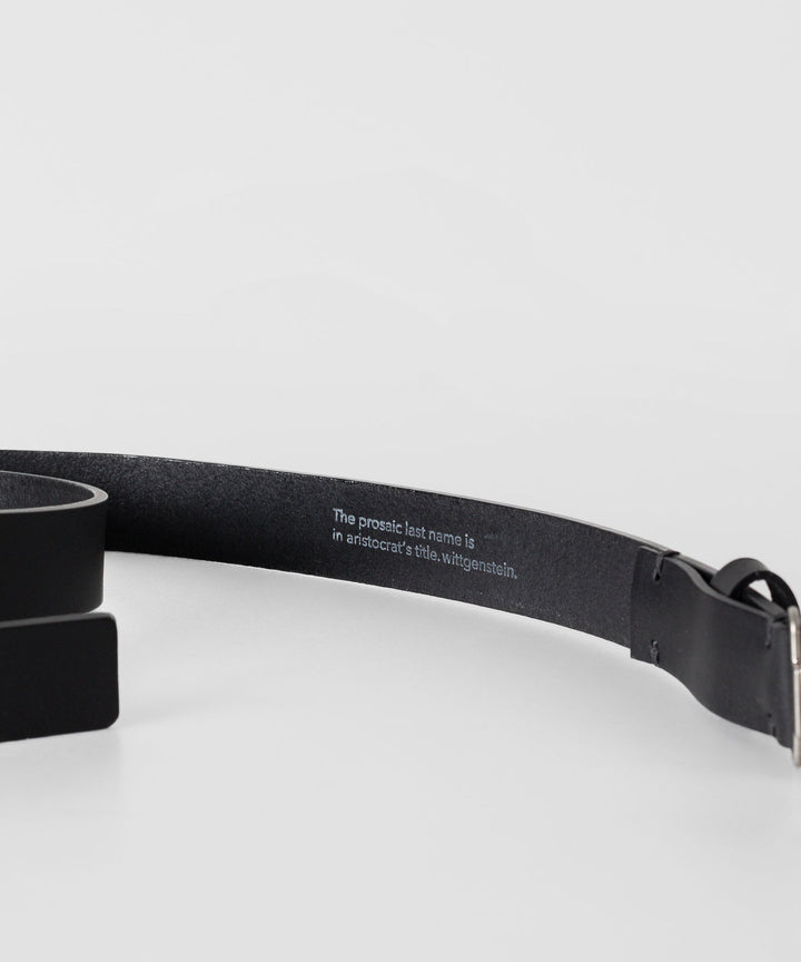 【stein】シュタイン24ss LEATHER BELT ( PLAIN BUCKLE ) - BLACK sessionセッション福岡セレクトショップ 公式通販サイト