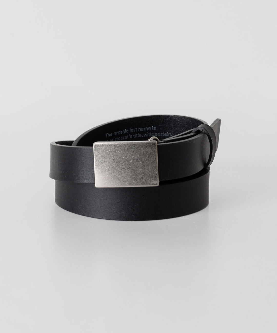 【stein】シュタイン24ss LEATHER BELT ( PLAIN BUCKLE ) - BLACK sessionセッション福岡セレクトショップ 公式通販サイト
