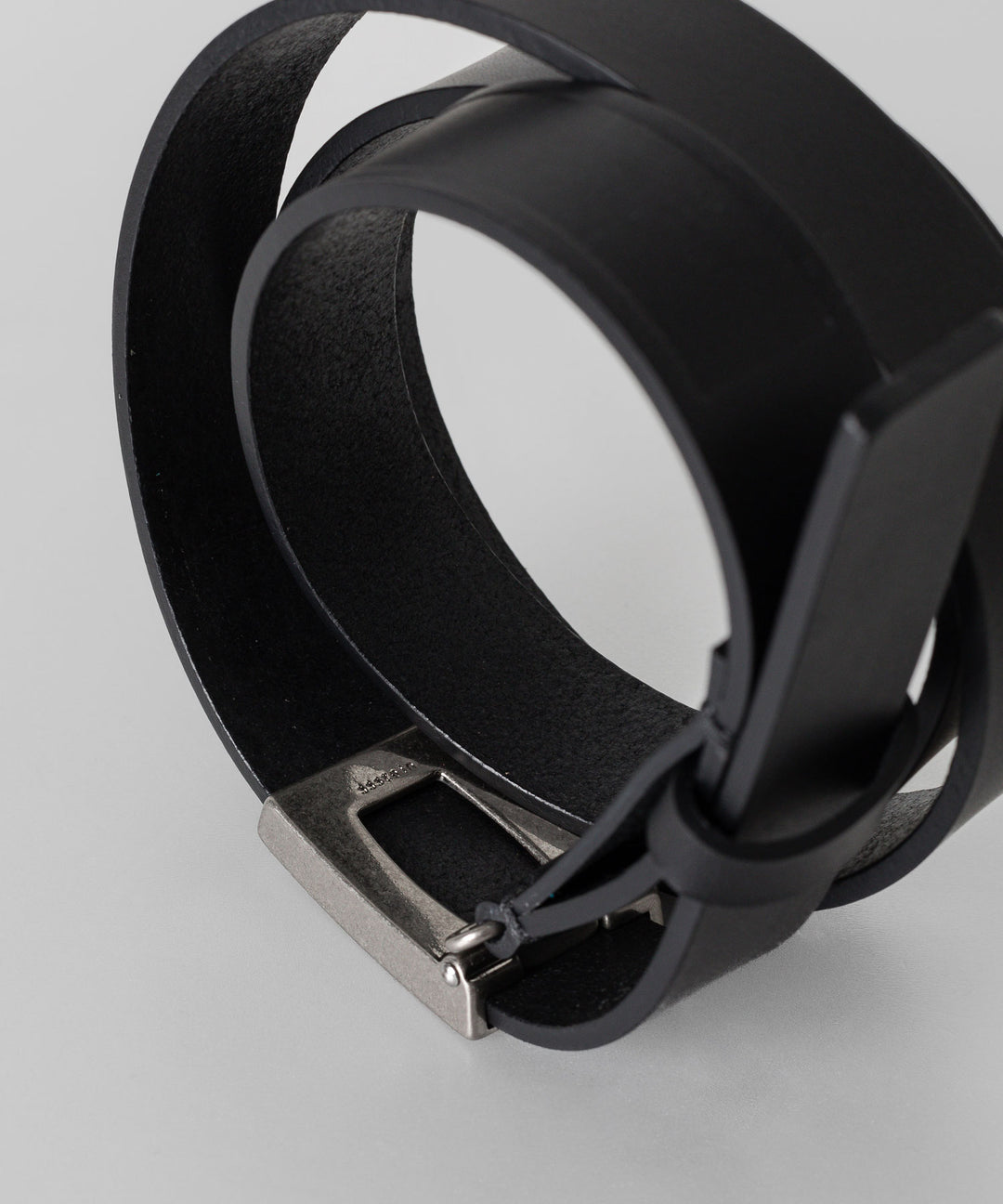 【stein】シュタイン24ss LEATHER BELT ( PLAIN BUCKLE ) - BLACK sessionセッション福岡セレクトショップ 公式通販サイト