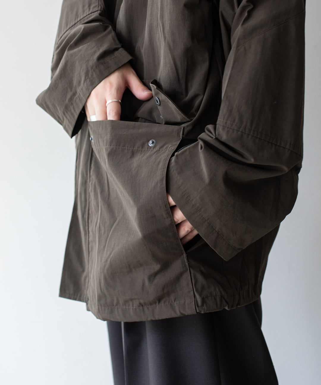 stein(シュタイン)の23AWコレクションREVERSIBLE MILITARY JACKETのMILITARY KHAKI