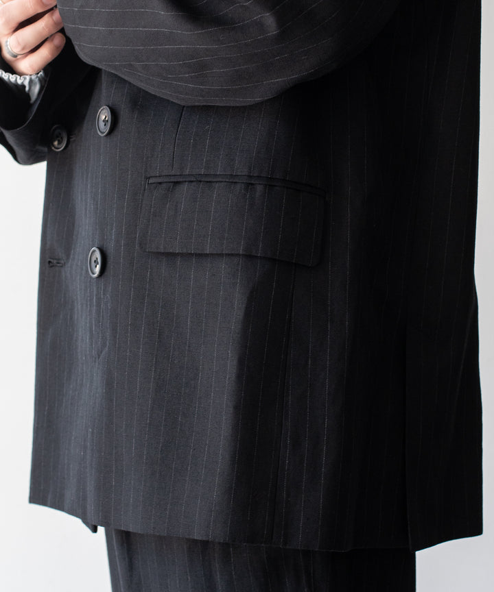stein(シュタイン)の23AWコレクションOVERSIZED DOUBLE BREASTED JACKETのBLACK