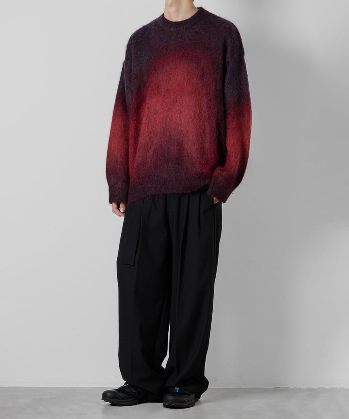 stein(シュタイン)の23AWコレクションOVERSIZED GRADATION MOHAIR LSのRED