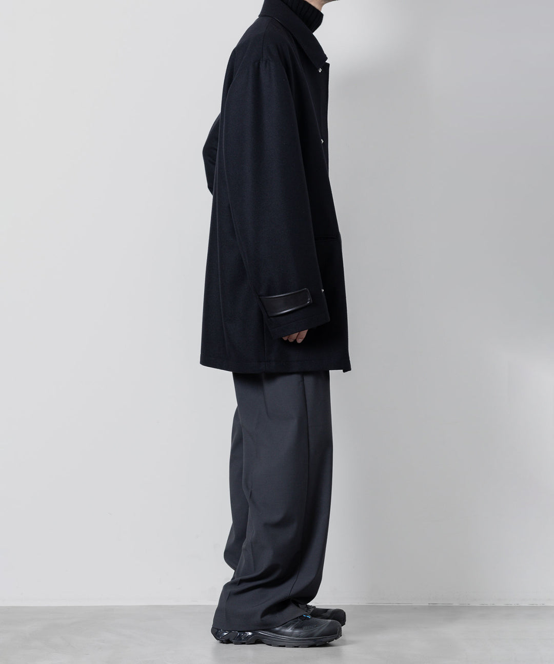 【stein】シュタイン 23AW LEATHER FLY FRONT LONG JACKET - DARK NAVY sessionセッション福岡セレクトショップ 公式通販サイト