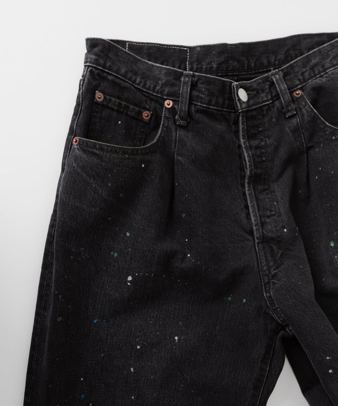 ssstein(シュタイン)の24AWコレクション VINTAGE REPRODUCTION SPLASHED DENIM JEANS - BLACK 公式通販サイトsession福岡セレクトショップ