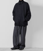 画像をギャラリービューアに読み込む, stein(シュタイン)の23AWコレクションMELTON STAND COLLAR ZIP SHORT JACKETのDARK NAVY
