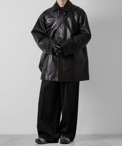 stein(シュタイン)の24SSコレクションLEATHER HALF COATのBLACK公式通販サイトsession福岡セレクトショップ