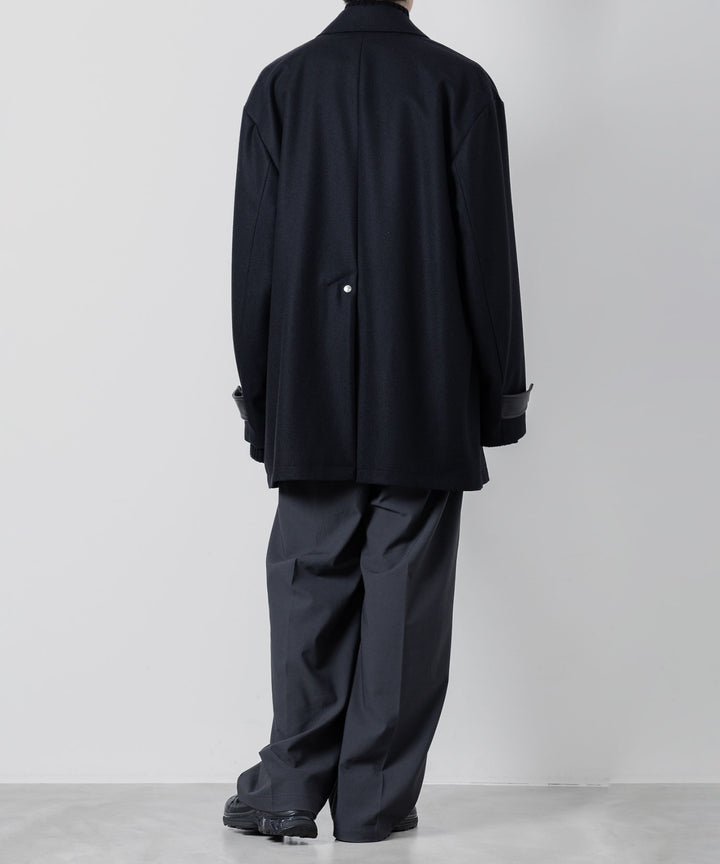 【stein】シュタイン 23AW LEATHER FLY FRONT LONG JACKET - DARK NAVY sessionセッション福岡セレクトショップ 公式通販サイト