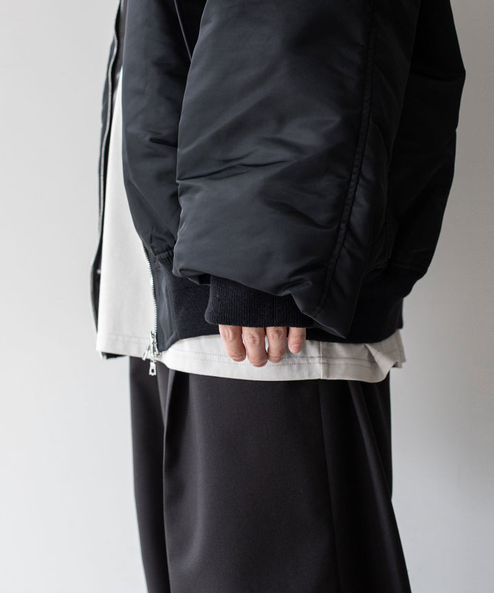 stein(シュタイン)の23AWコレクションOVERSIZED FLIGHT JACKETのBLACK