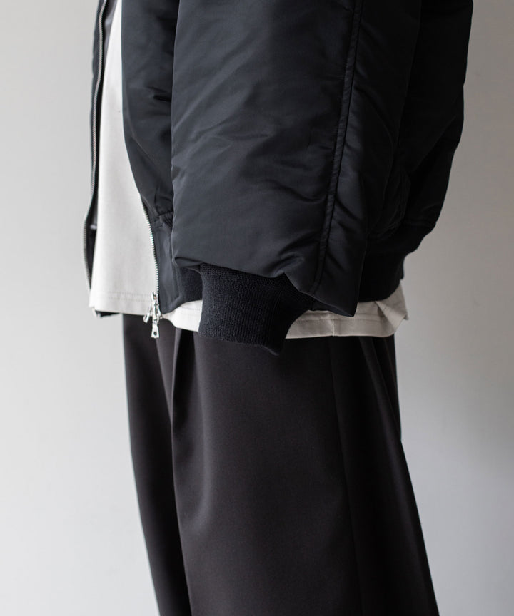 stein(シュタイン)の23AWコレクションOVERSIZED FLIGHT JACKETのBLACK