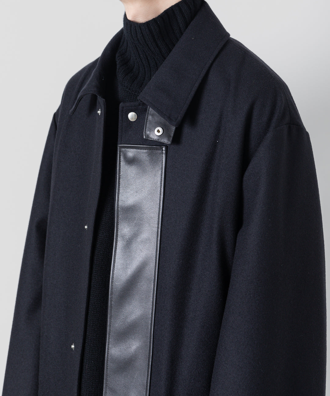 【stein】シュタイン 23AW LEATHER FLY FRONT LONG JACKET - DARK NAVY sessionセッション福岡セレクトショップ 公式通販サイト