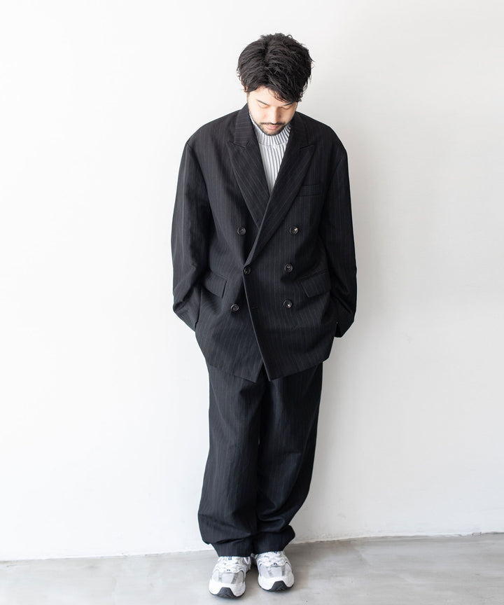 stein(シュタイン)の23AWコレクションOVERSIZED DOUBLE BREASTED JACKETのBLACK