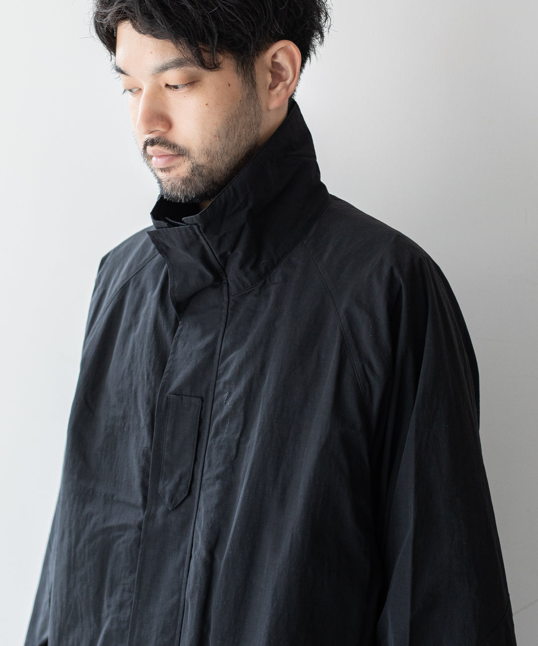stein(シュタイン)の23AWコレクションREVERSIBLE MILITARY JACKETのBLACK