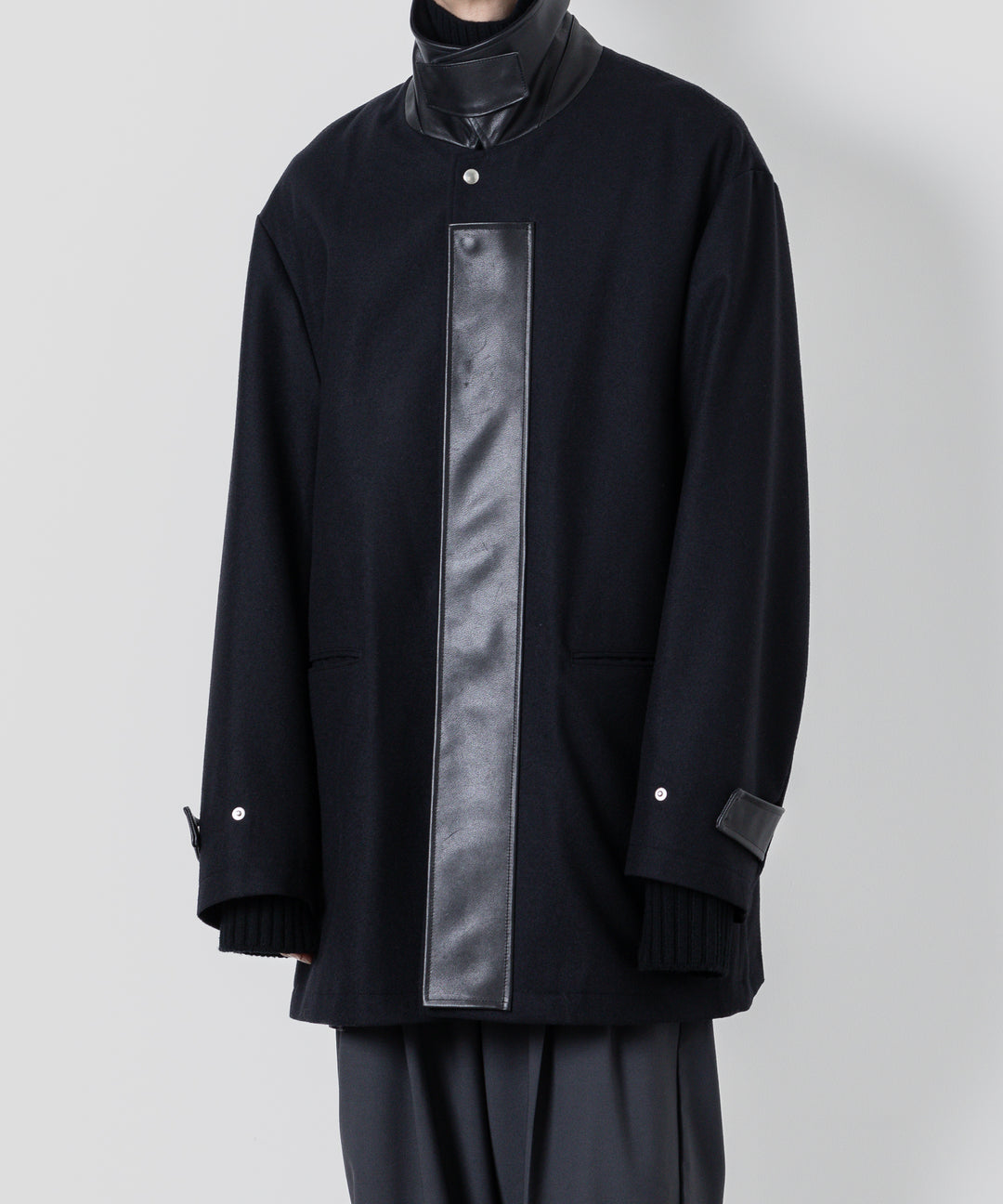 【stein】シュタイン 23AW LEATHER FLY FRONT LONG JACKET - DARK NAVY sessionセッション福岡セレクトショップ 公式通販サイト