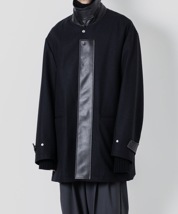 【stein】シュタイン 23AW LEATHER FLY FRONT LONG JACKET - DARK NAVY sessionセッション福岡セレクトショップ 公式通販サイト