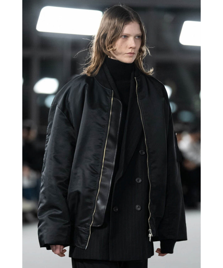 stein(シュタイン)の23AWコレクションOVERSIZED FLIGHT JACKETのBLACK