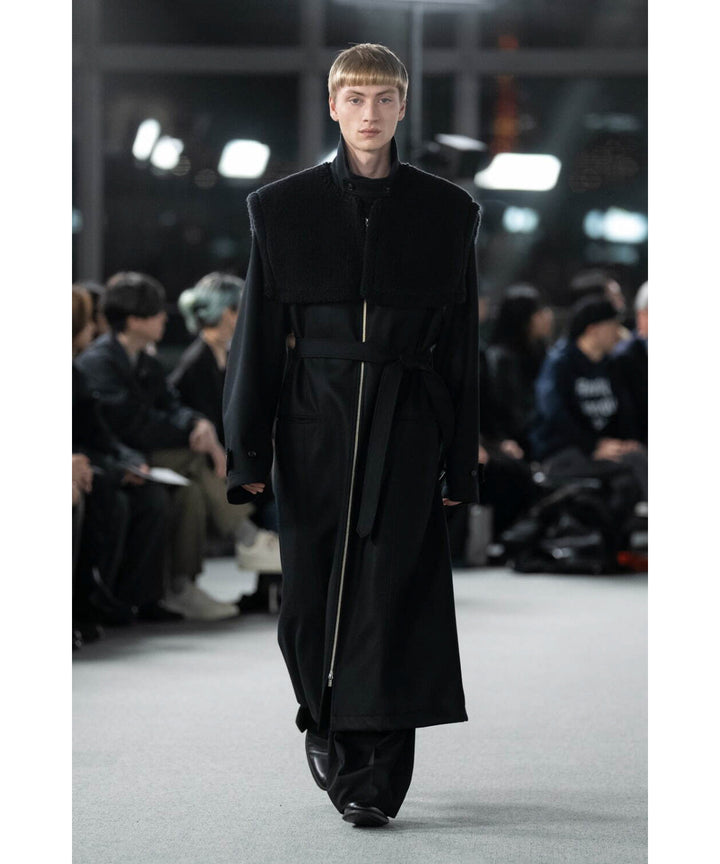 stein シュタイン 23aw OVERSIZED MAXI-LENGTH ZIP COAT - BLACK sessionセッション福岡セレクトショップ 公式通販サイト