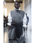 画像をギャラリービューアに読み込む, ssstein(シュタイン)のWOOL/ALPACA KNIT CREW NECK LS - CHARCOALの公式通販サイトsession福岡セレクトショッ
