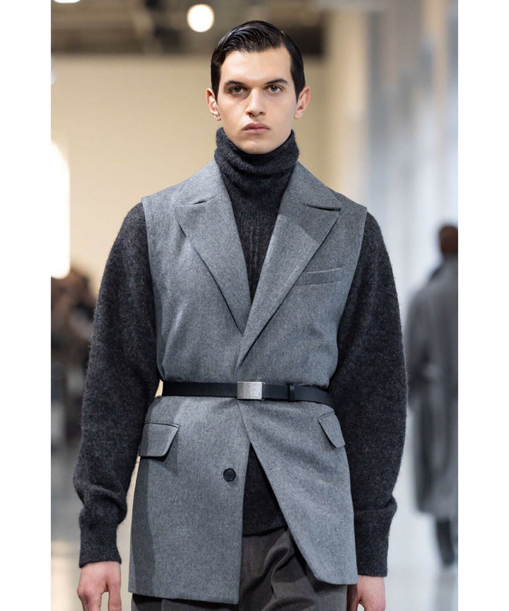 ssstein(シュタイン)のWOOL/ALPACA KNIT LOOSE TURTLE NECK PO - CHARCOALの公式通販サイトsession福岡セレクトショップ
