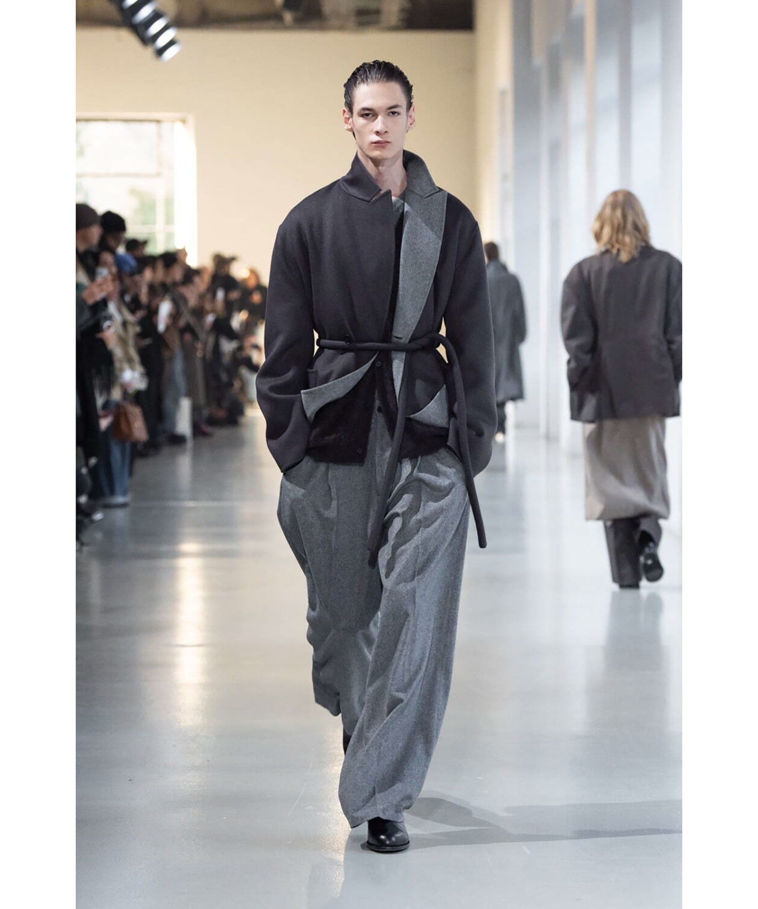 ssstein / シュタイン】W/CA BEAVER EXTRA WIDE TROUSERS - GREY