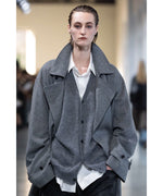 画像をギャラリービューアに読み込む, ssstein(シュタイン)のOVERSIZED DOUBLE BREASTED COAT - GREYの公式通販サイトsession福岡セレクトショップ
