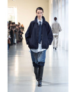 画像をギャラリービューアに読み込む, ssstein(シュタイン)のRECYCLED NYLON OVERSIZED ZIP JACKET -  DARK NAVYの公式通販サイトsession福岡セレクトショップ
