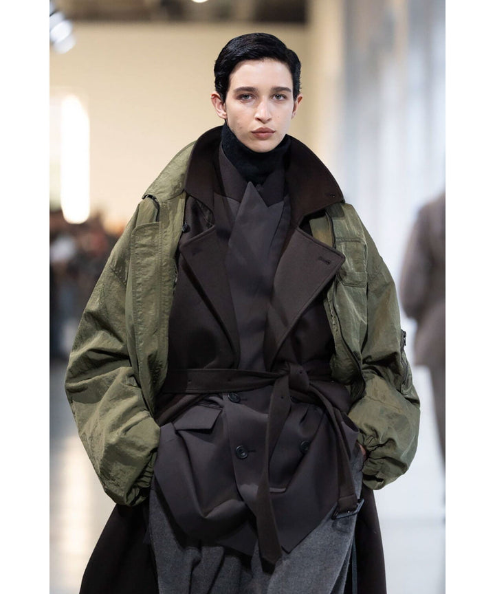 ssstein(シュタイン)のBIO WASHED NYLON OVERSIZED FIGHT JACKET - MILITARY KHAKIの公式通販サイトsession福岡セレクトショップ