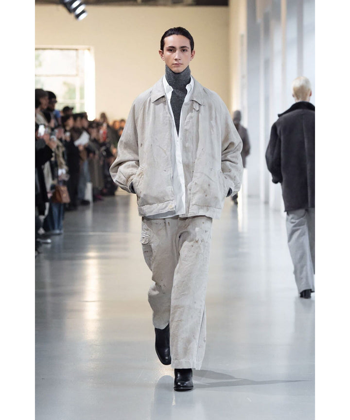 ssstein(シュタイン)のHEAVY LINEN HERRINGBONE ZIP JACKET - NATURALの公式通販サイトsession福岡セレクトショップ